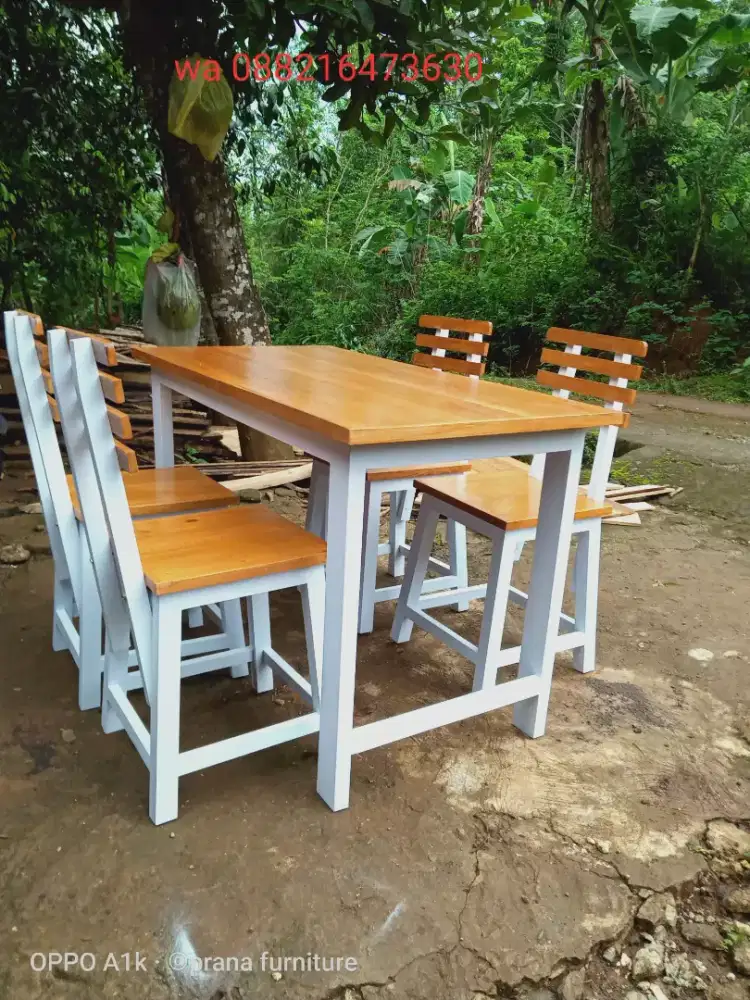 Meja kursi makan dan cafe