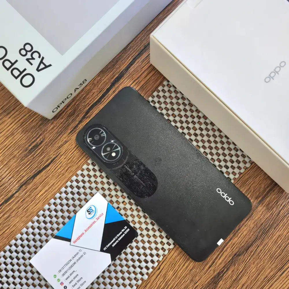Oppo A38 4/128gb second mulus lengkap !!