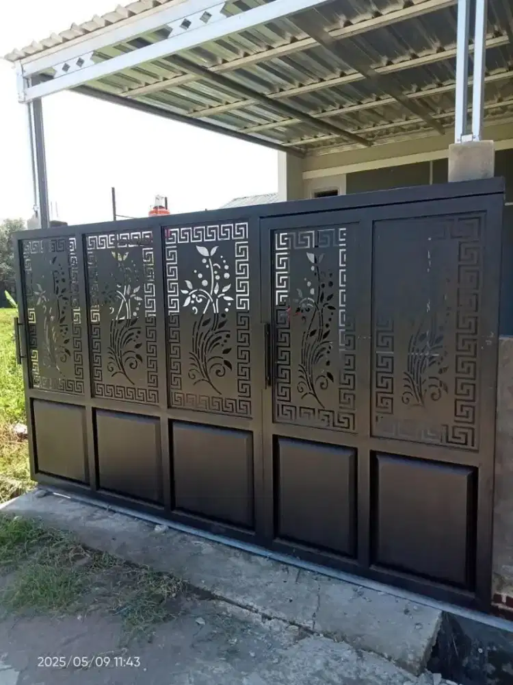 Pagar besi plat cating laser