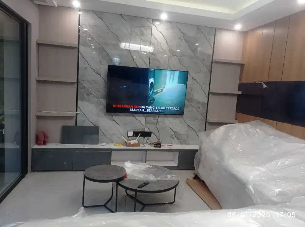 Backdrobe tv minimalis