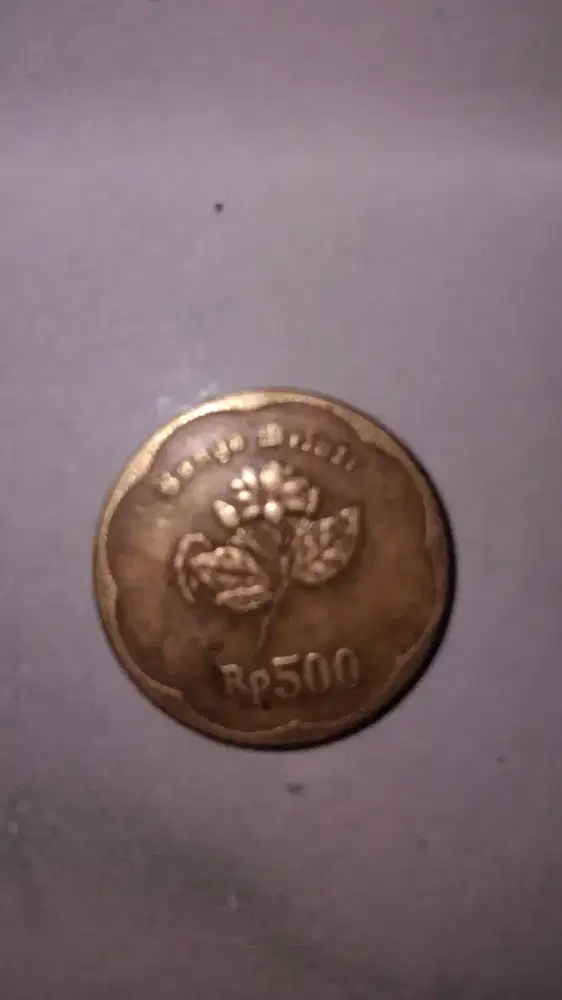 Koin jadul 500 perak bunga melati 1992