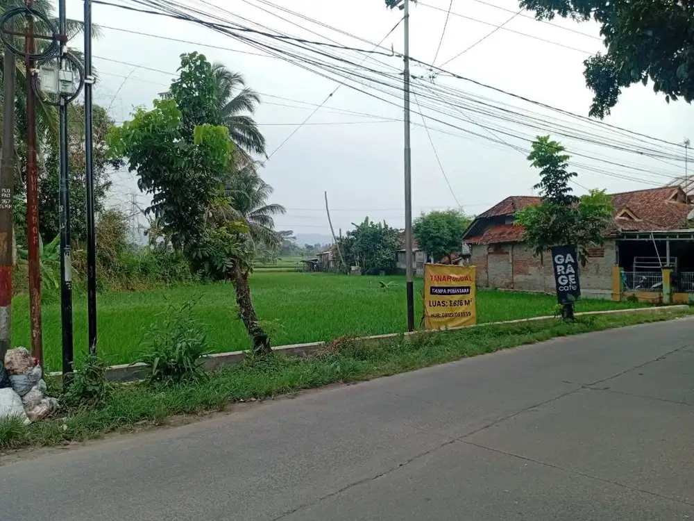 Di Jual Sawah/Tanah Strategis dipinggir Jalan Daerah Plered Purwakarta