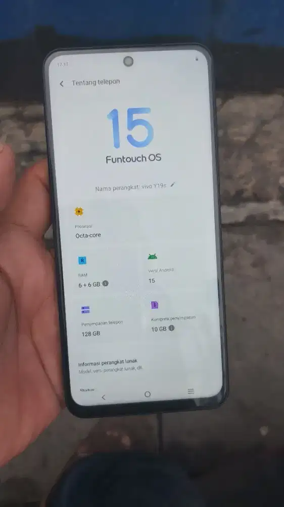 Vivo y19s ram 6+6/128 normal