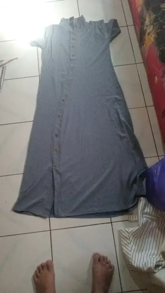 Dres knit wanita lengan pendek