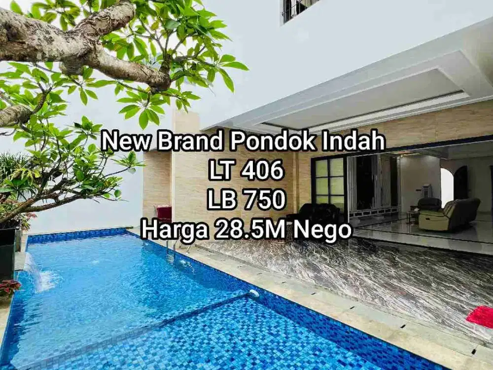 Rumah Baru Private Lift Pool di Pondok indah Jakarta selatan