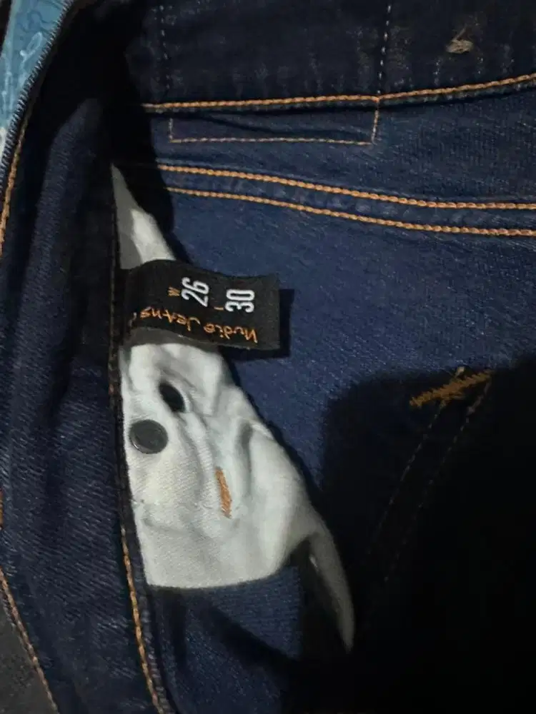 Nudie Tight Terry Double Indigo sz 26/30