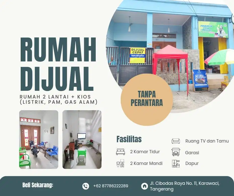 Satu Properti, Dua Keuntungan: Rumah Nyaman & Kios Produktif