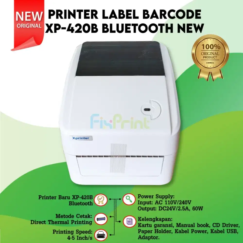 Print second barcode XP 420B