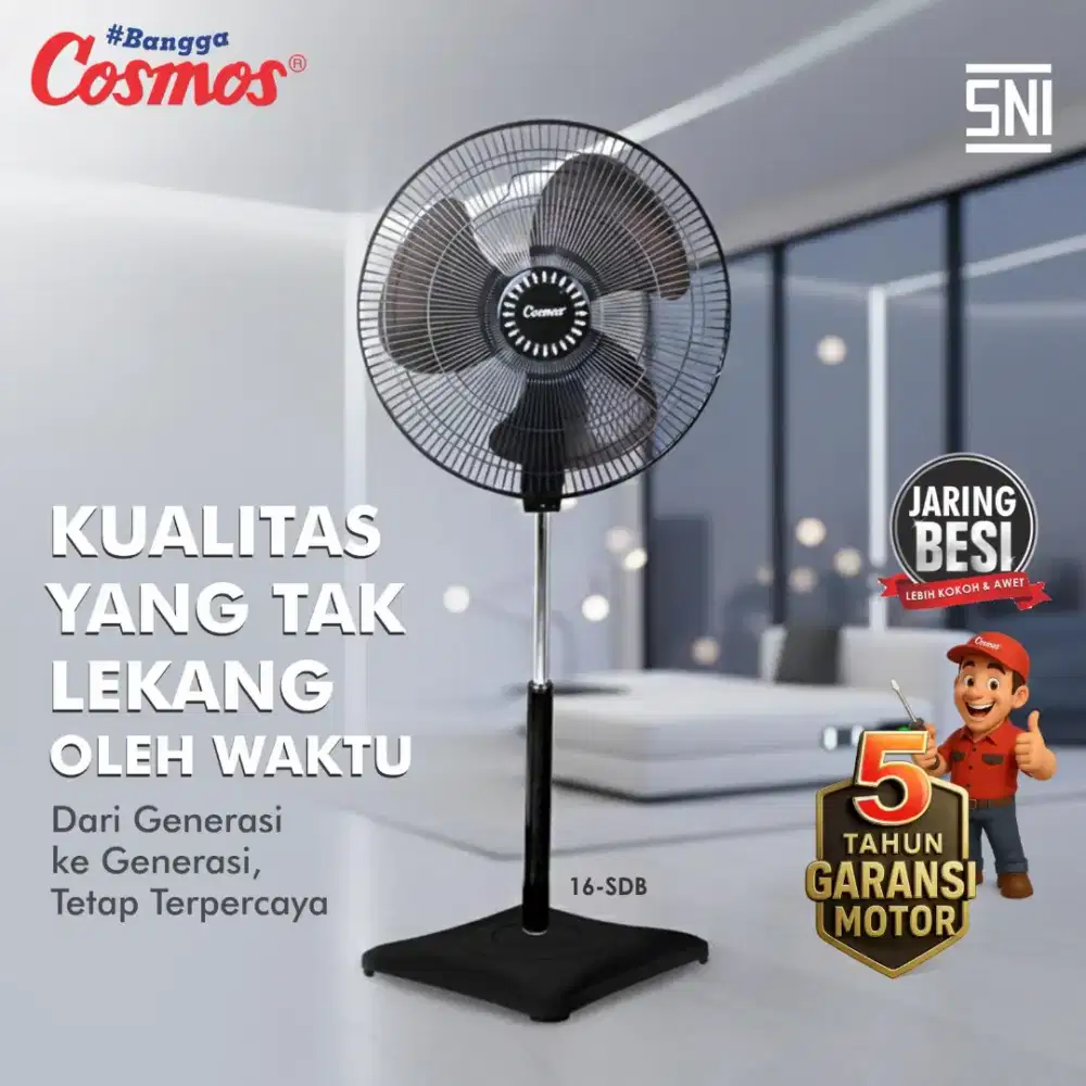 Kipas Angin Berdiri Ukuran 16 inch Fan Listrik - COSMOS 16 SDB