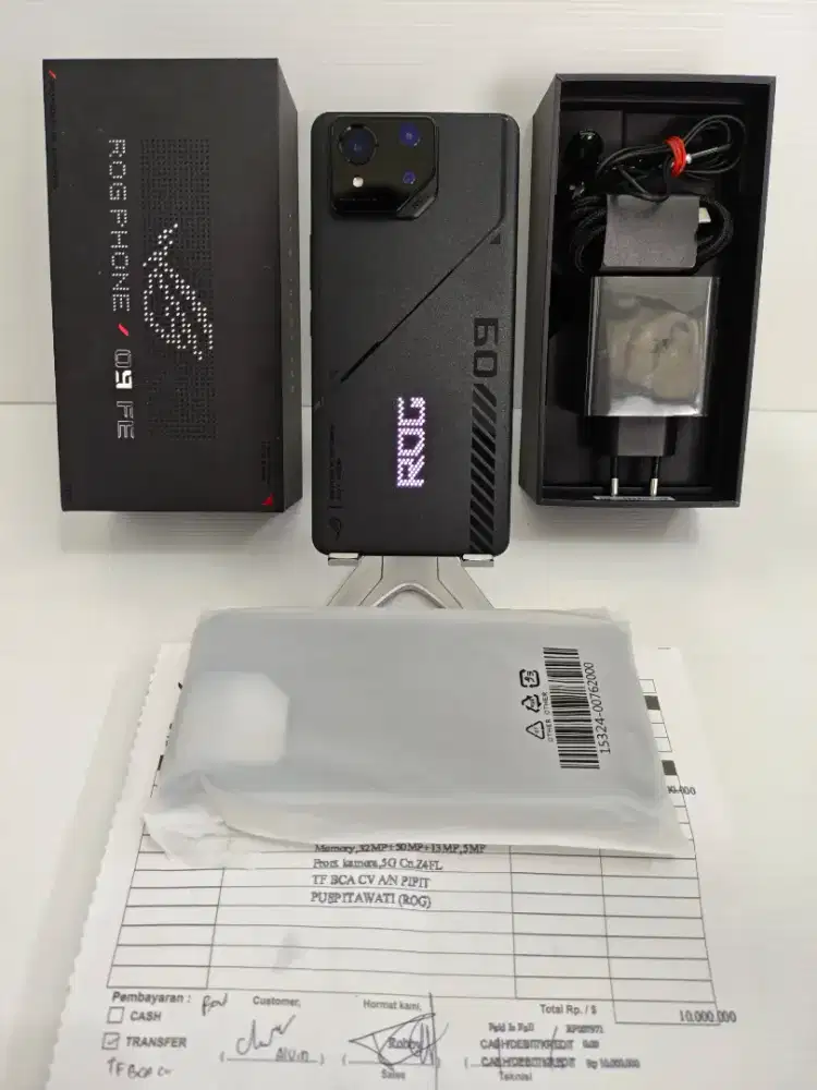 Asus Rog Phone 9FE 5G 12/256 Gb Likenew 100% Garansi agust 26 bs TT/BT