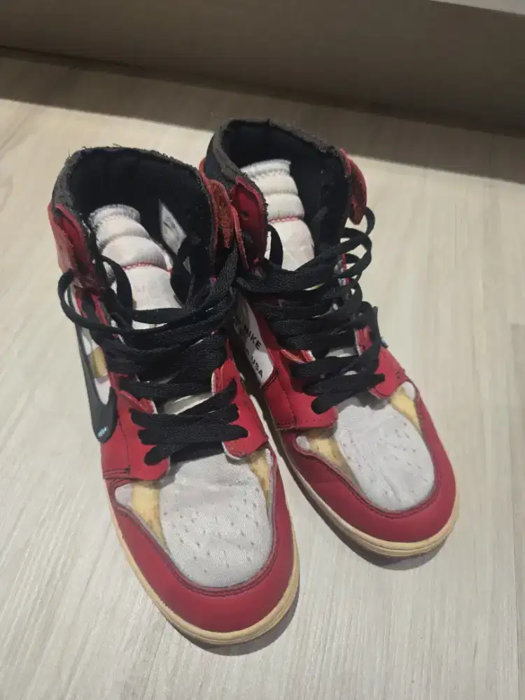 Nike jordan high off white red