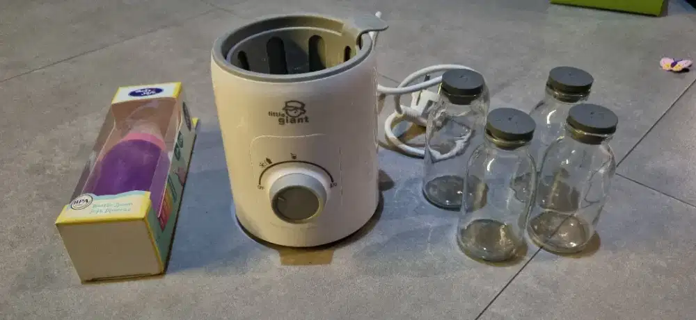 Penghangat Asi + botol asip + Sendok asi
