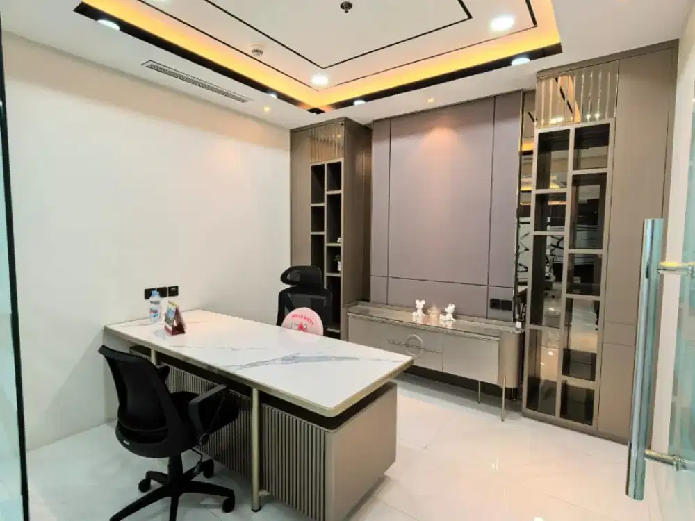 Office Pakuwon Tower Tunjungan Plaza 6 Full Furnish, 3 unit Jadi 1 luas 202m2 sudah strata title siap huni