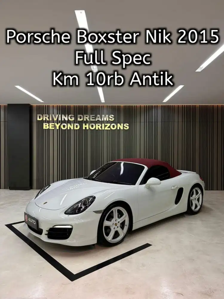 Porsche Boxster 2.7 PDK AT 2015 Cabriolet Putih Boxter
