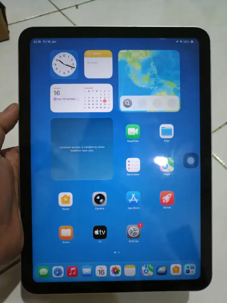 Second iPad gen 10 256gb ex resmi IBOX Wifi Only Batangan normal  jaya