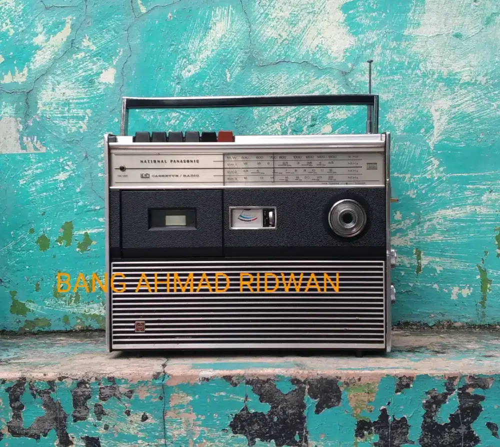 tape National Panasonic kaset pita radio MW AM SW antik jadul kuno tua