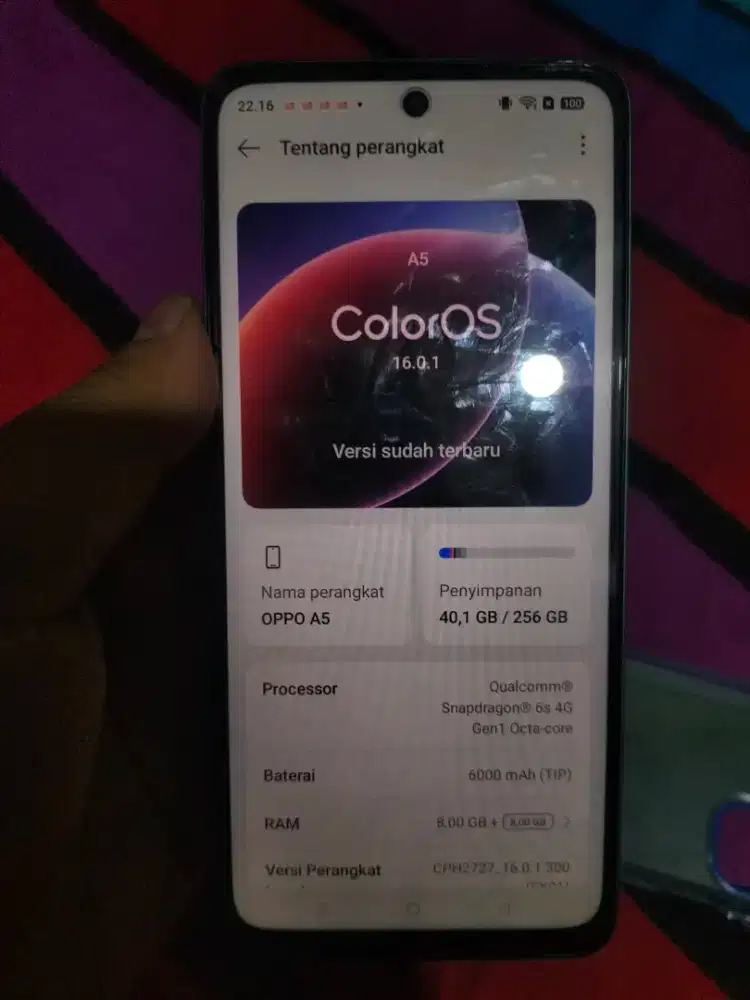 Oppo a5 8/256 batang