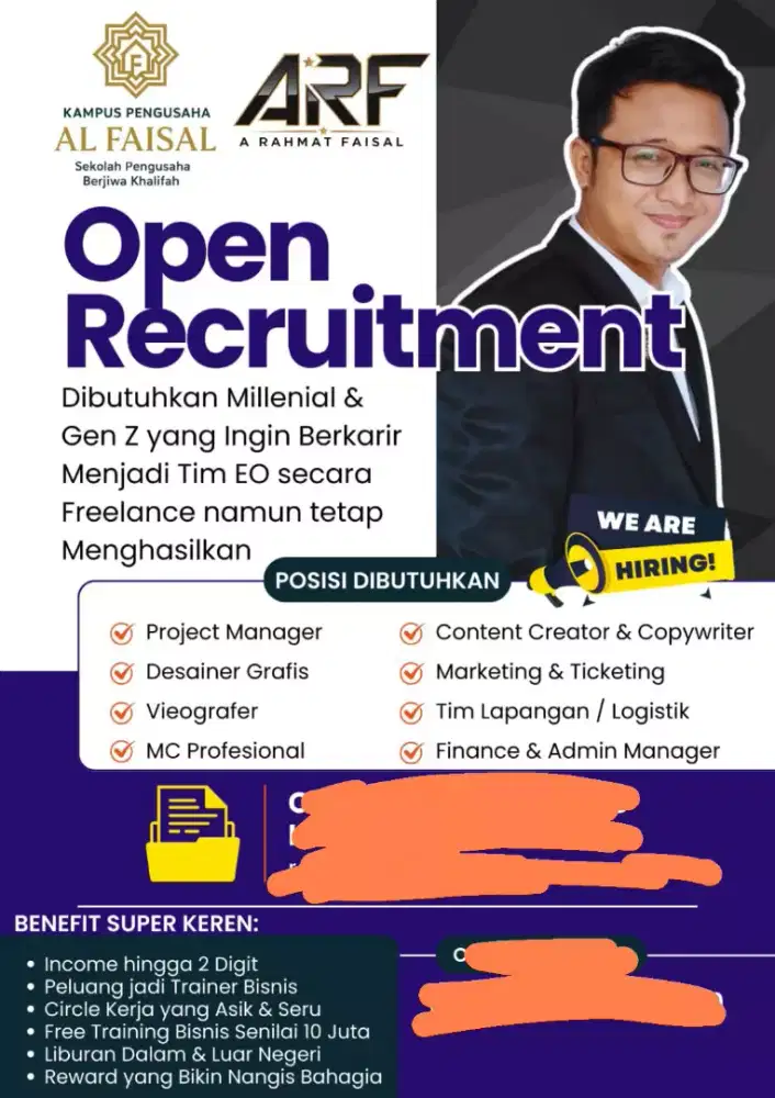 Freelance Tim Event Organizer