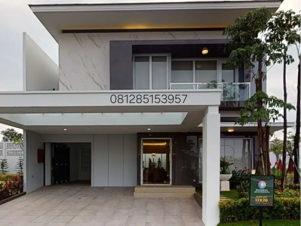 Type 12x20 PASADENA GRAND RESIDENCES modern tropis! Hunian ekslusif Paramount Land!