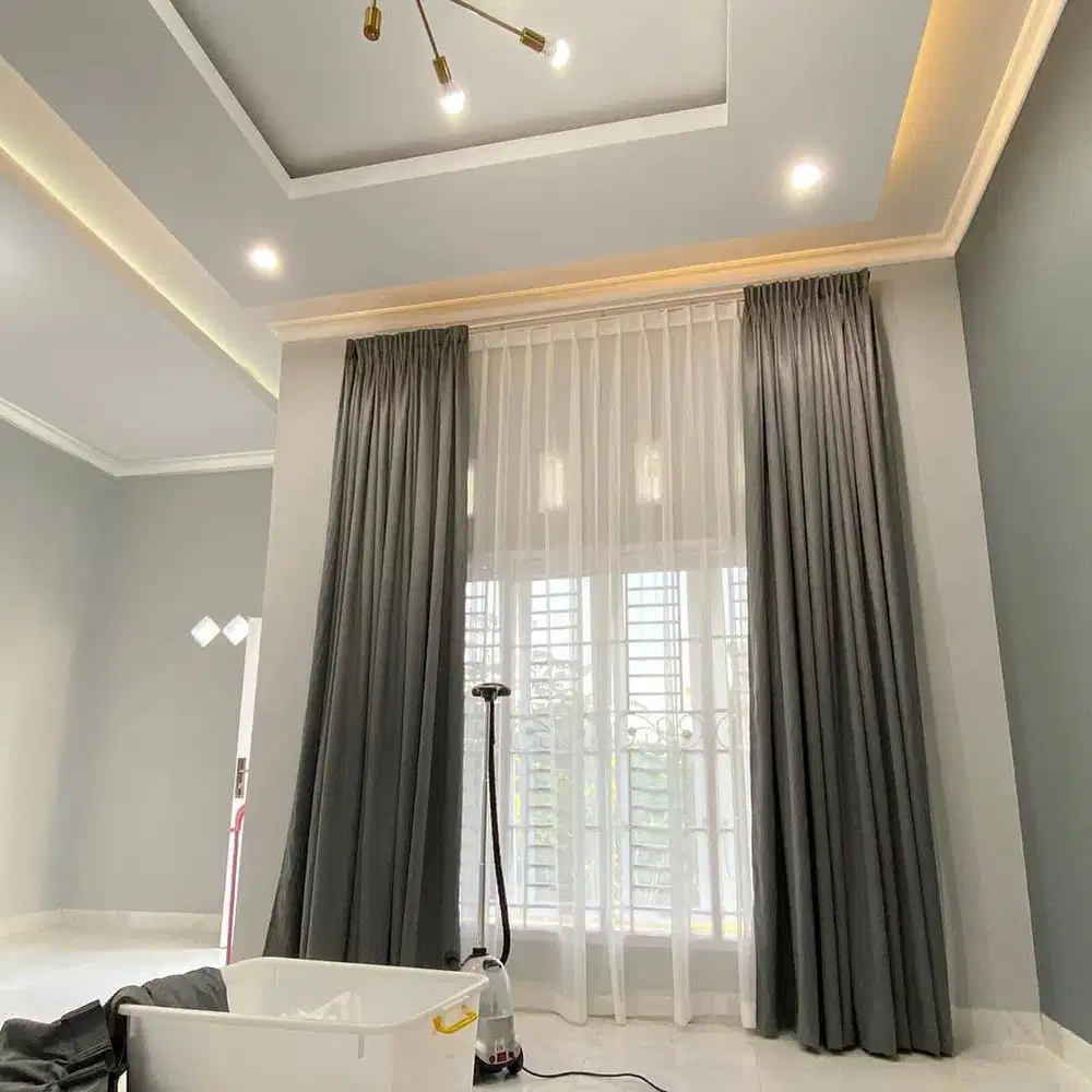 Jual Gorden Blackout Pasang Skat Klinik Hordeng Pintu Gordyn Vitrase