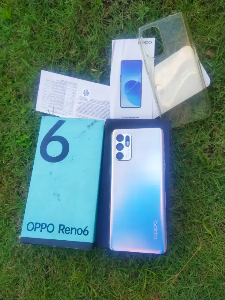 Oppo reno 6 4g 8/128 unit + dusbox aja