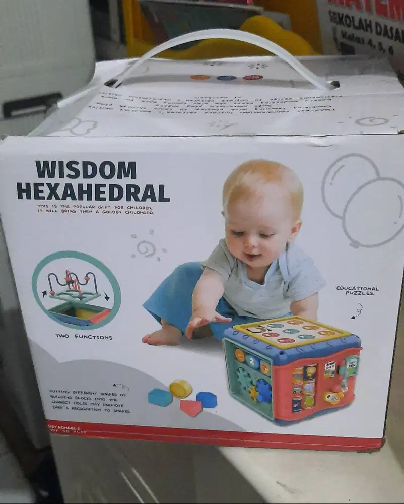 Kotak Mainan Edukasi Anak Bayi Wisdom Hexahedral
