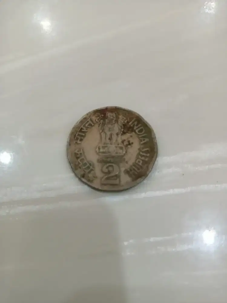 Uang logam kuno langka uang koin jadul uang koin 2 rupees India