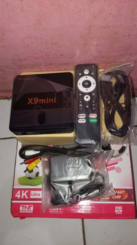 ANDROID TV BOX ORIGINAL TRIPSY BISA SIARAN TV LOKAL BARANG BARU