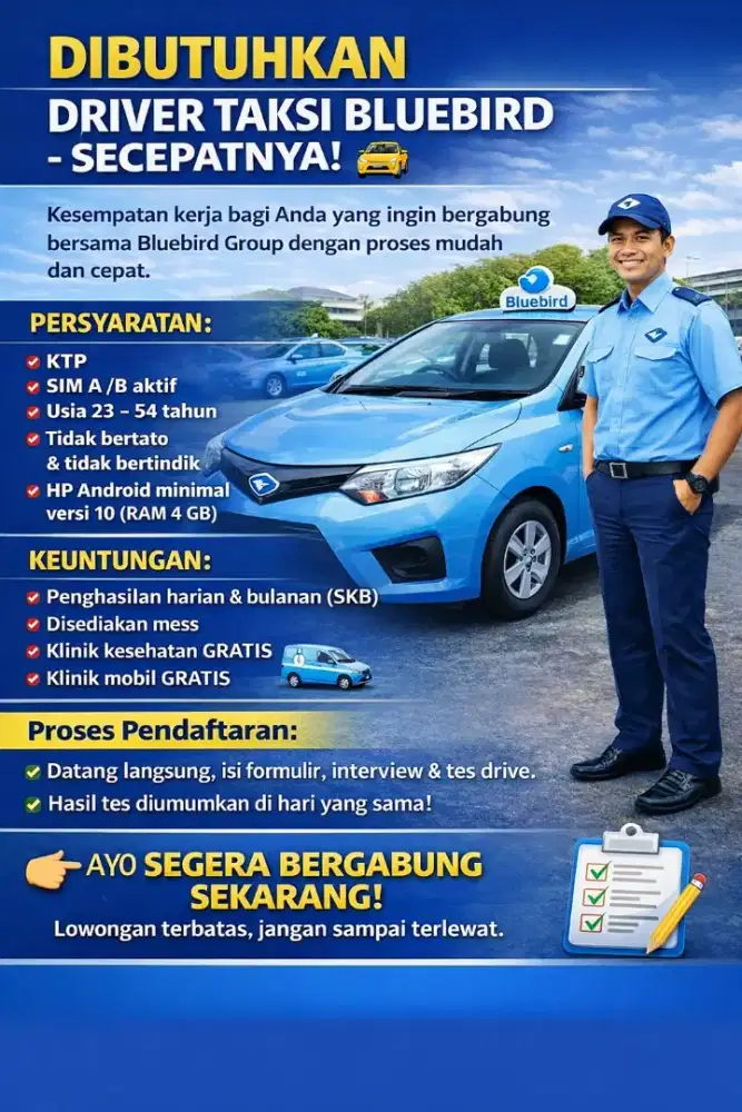 lowongan kerja pengemudi