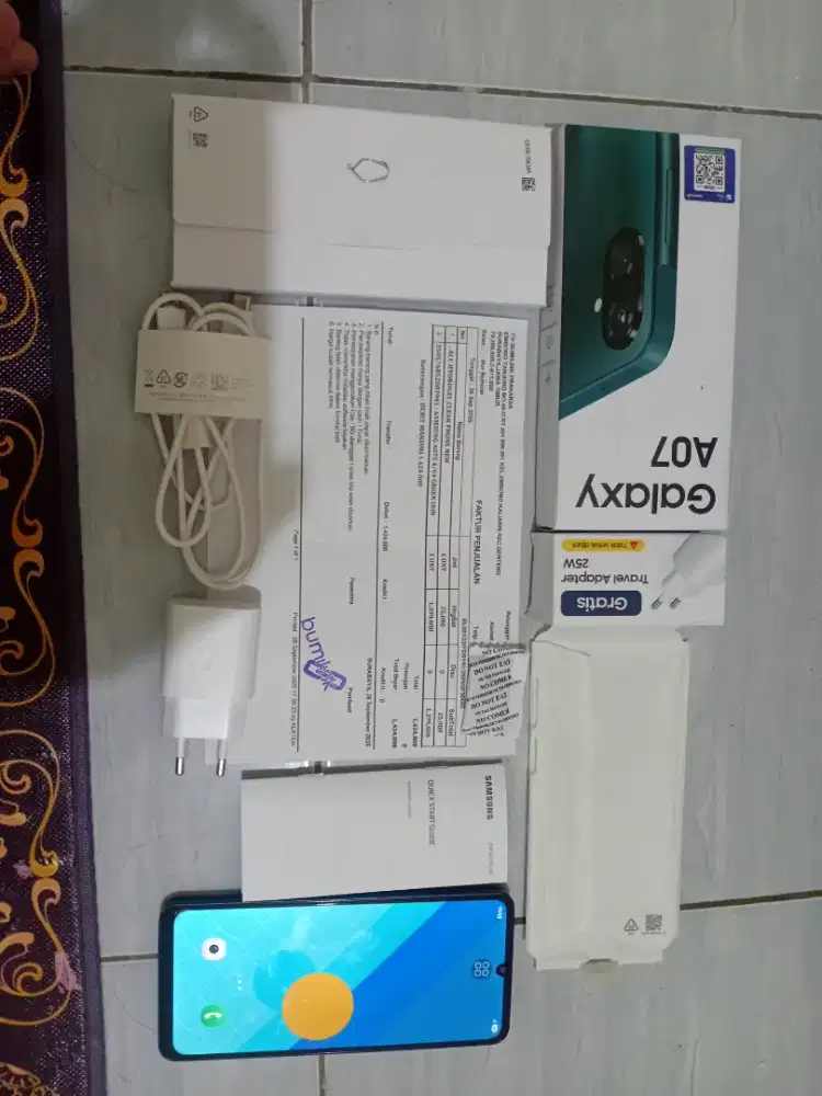 Samsung A075 4/64 GREEN SEIN LENGKAP Original Garansi Resmi Samsung