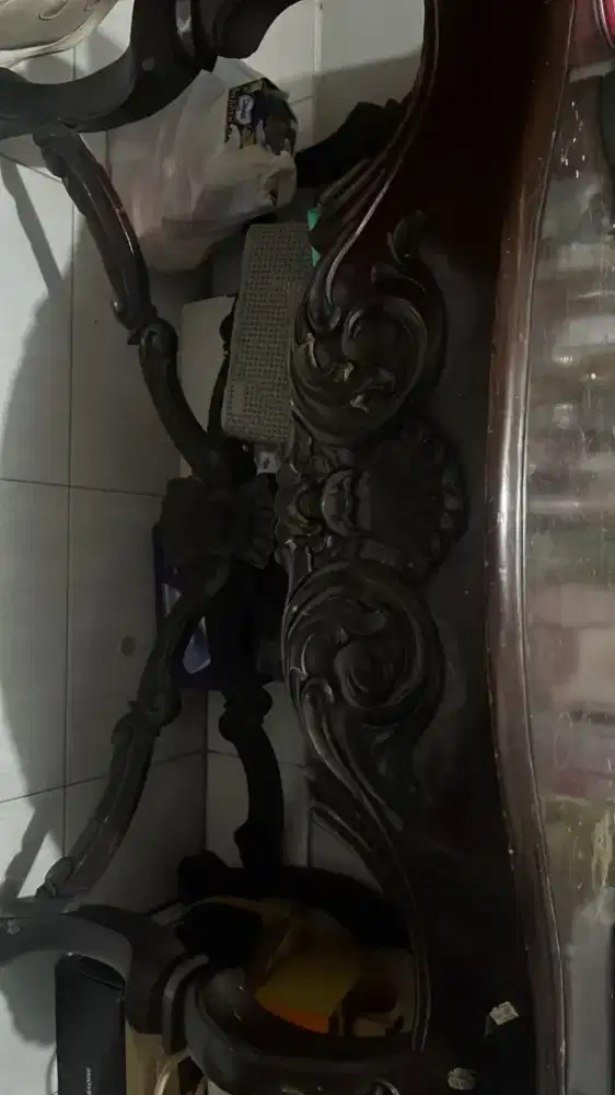 Meja Rias Kayu Jati Asli