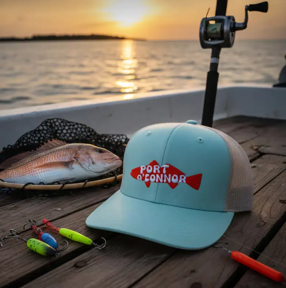 Topi Trucker Logo Ikan Richardson Original Second Hijau Mint Cream