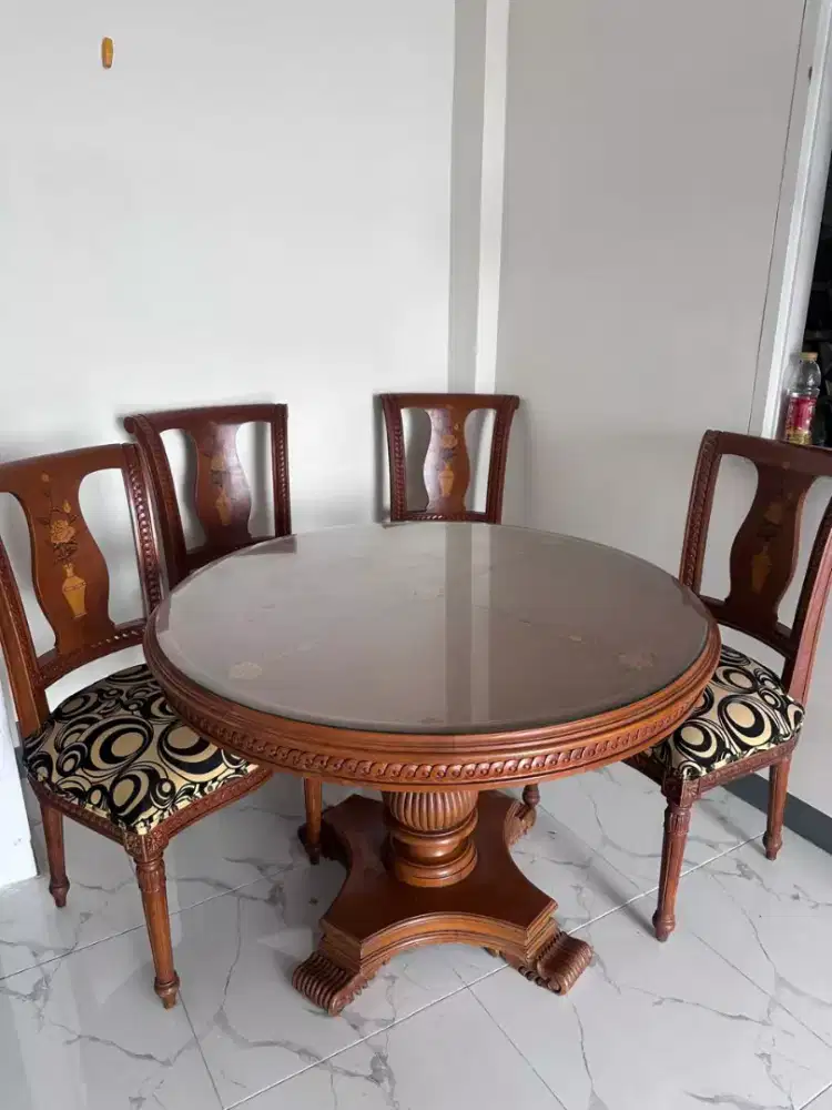 Jual Meja dan Kursi Makan jati asli