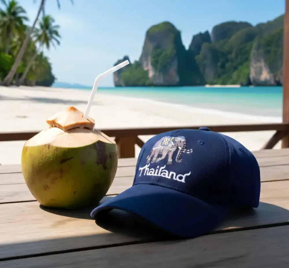 Topi Logo Gajah Thailand Original Second Navy Pekat