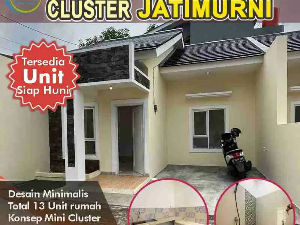 Rumah Baru Ready Siap Huni Di Jatimurni pondok melati Kota Bekasi (Aps) Cluster Murah