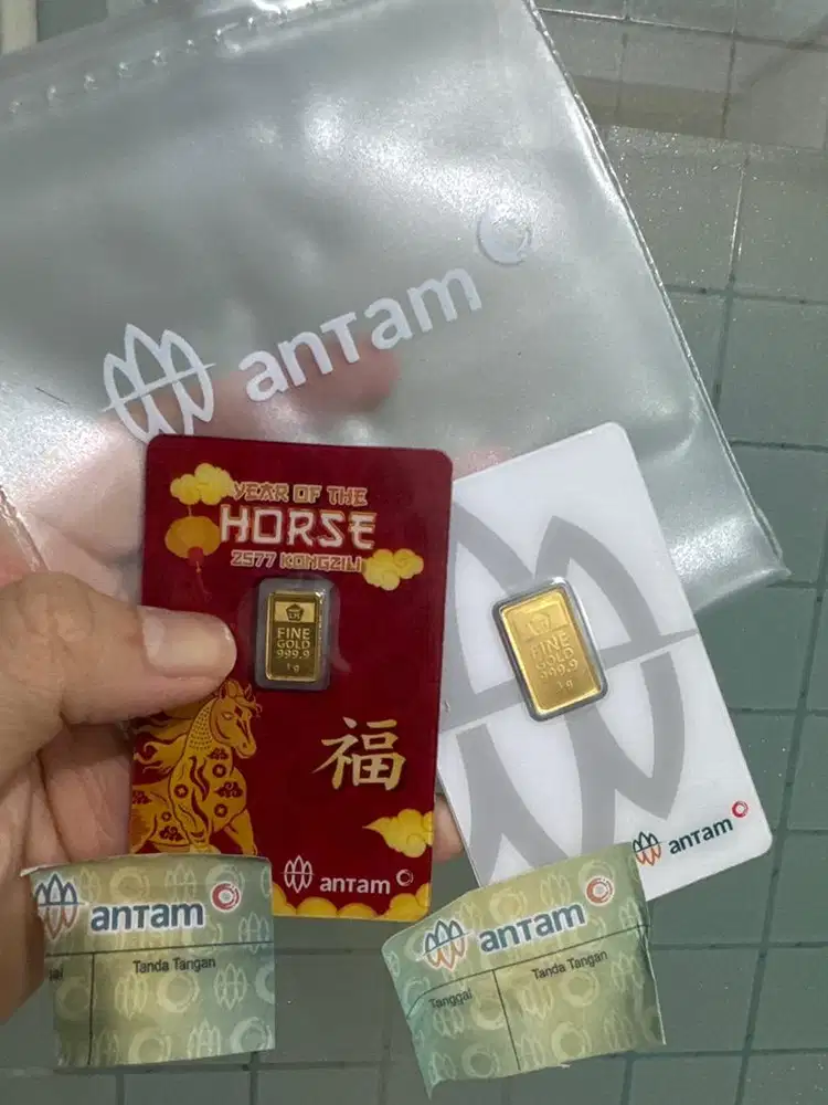 Antam 1 dan 3 Gram 2026 year of the horse 2577 kongzili