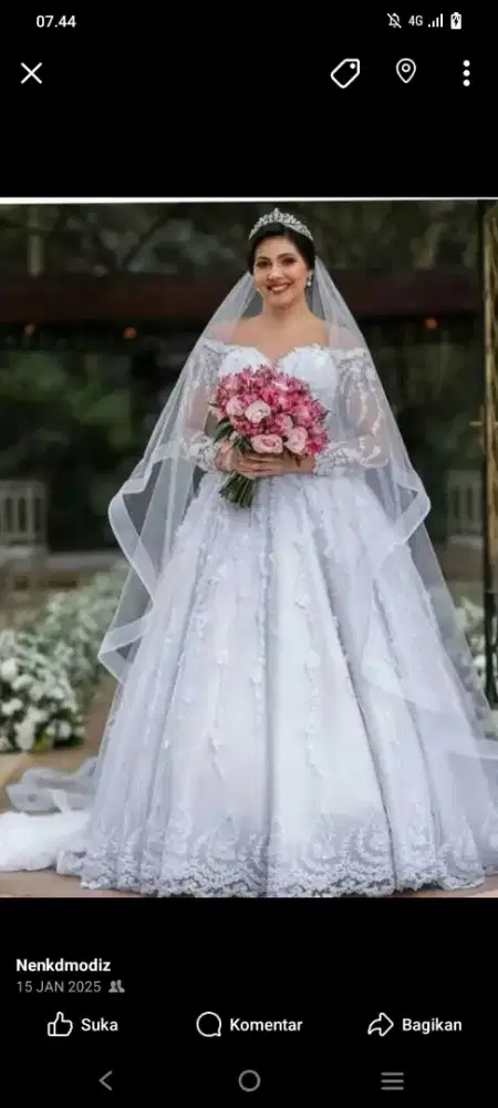 Jasa jahit gaun pengantin modiz