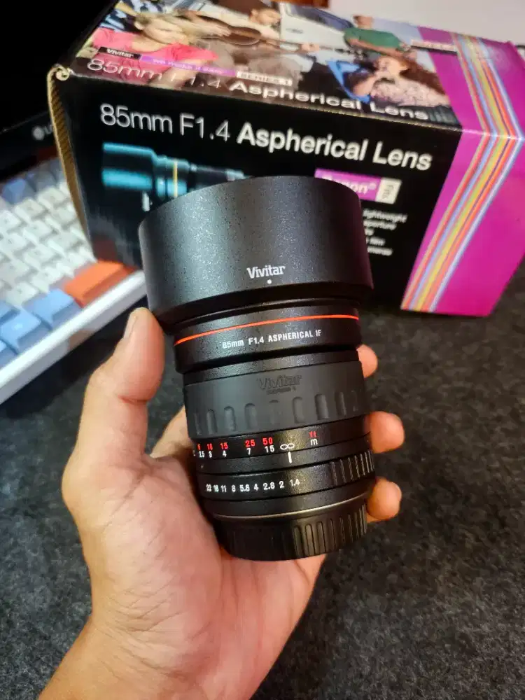 RARE, LENSA FIX MANUAL VIVITAR 85MM F1.4 ASPHERICAL SERIES 1