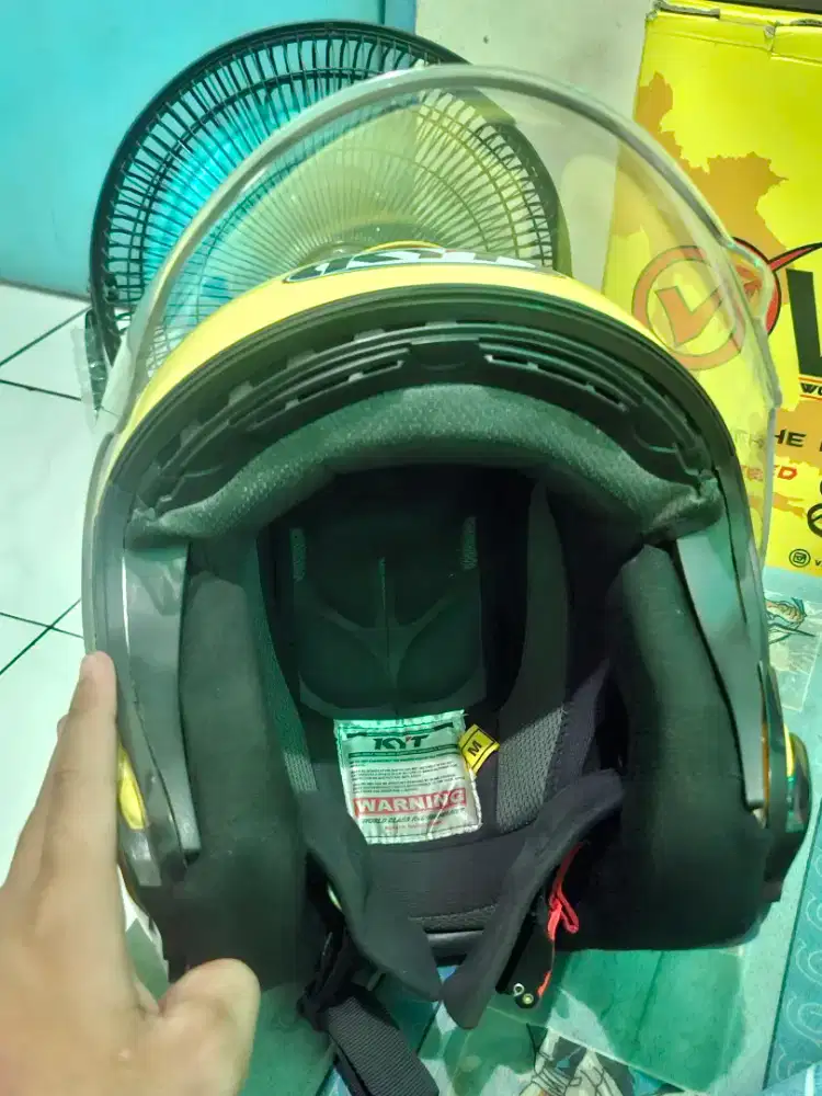 Helm Halface KYT Kyoto Yellow