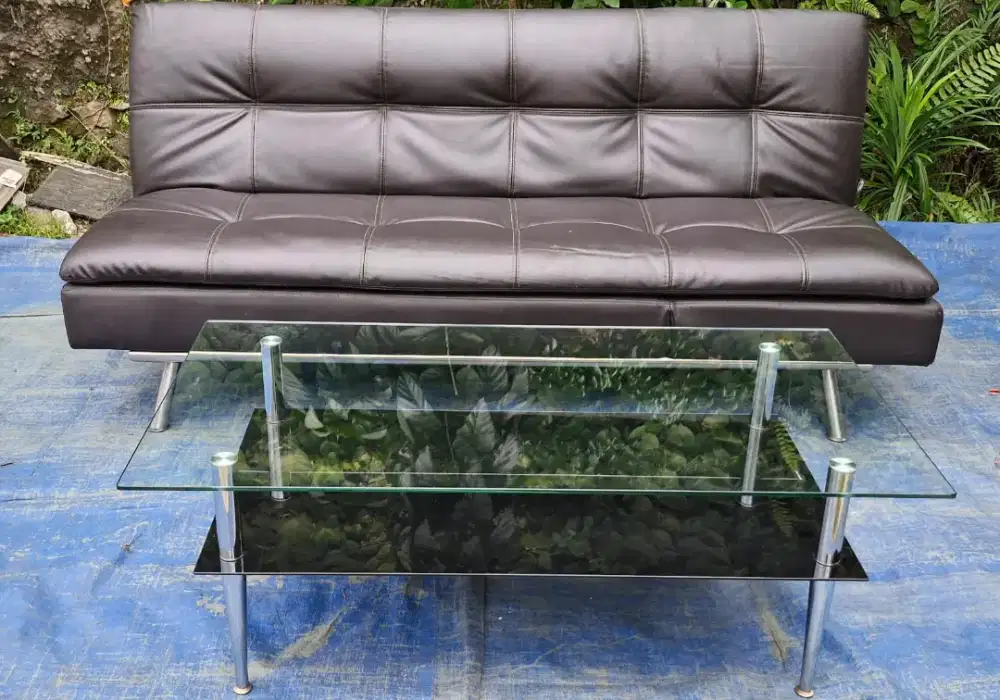 Sofa Bed Informa Daytona set Meja