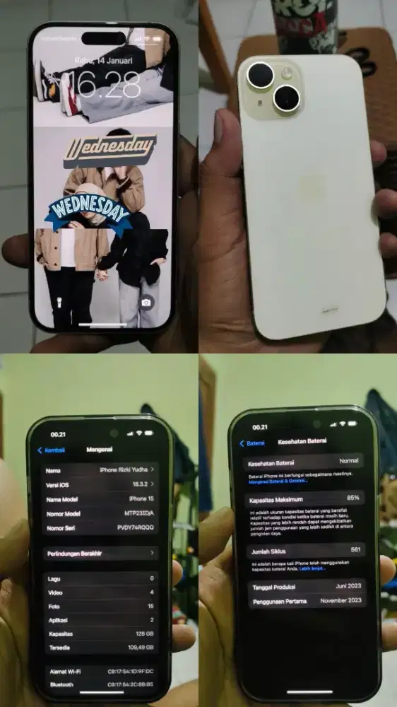 Iphone 15 128gb Ibox (bisa nego)