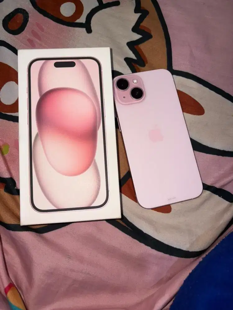 Iphone 15 pink ex digimpa 128gb on garansi