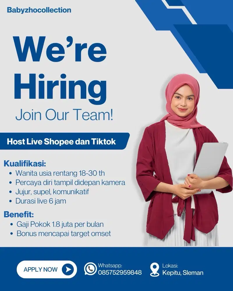 Host live shopee & tiktok area murangan Sleman