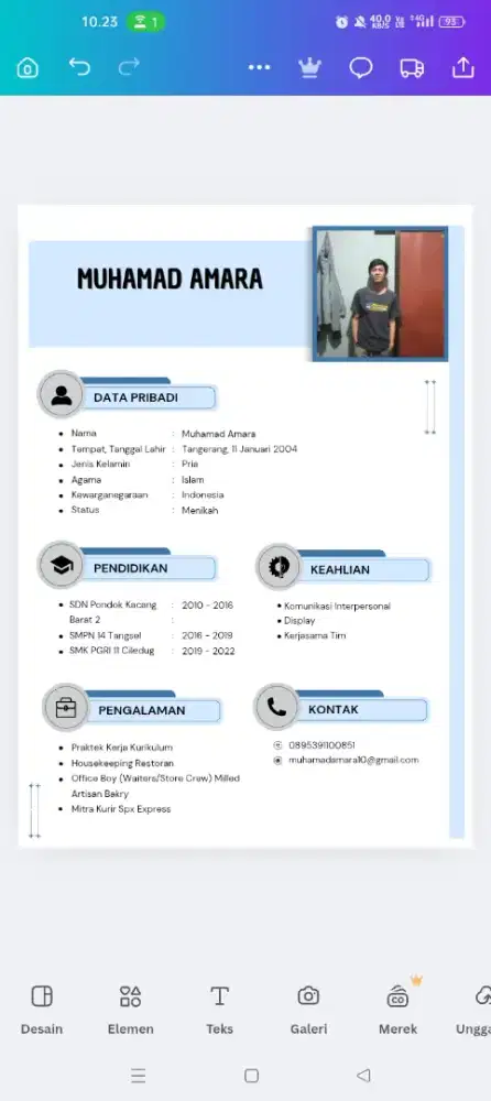 Mencari kerja ,kurir,officboy,waitters,store crew