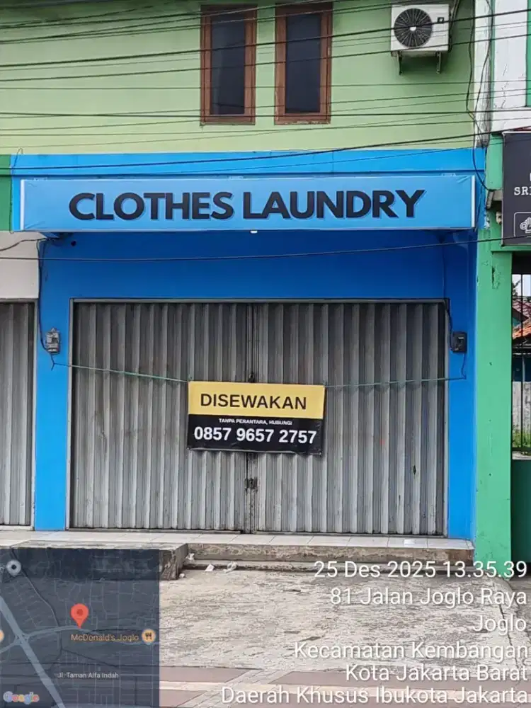 overkontrak 1 th, ruko jalan raya joglo