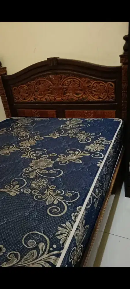 Jual dipan/tempat tidur jati tanpa kasur