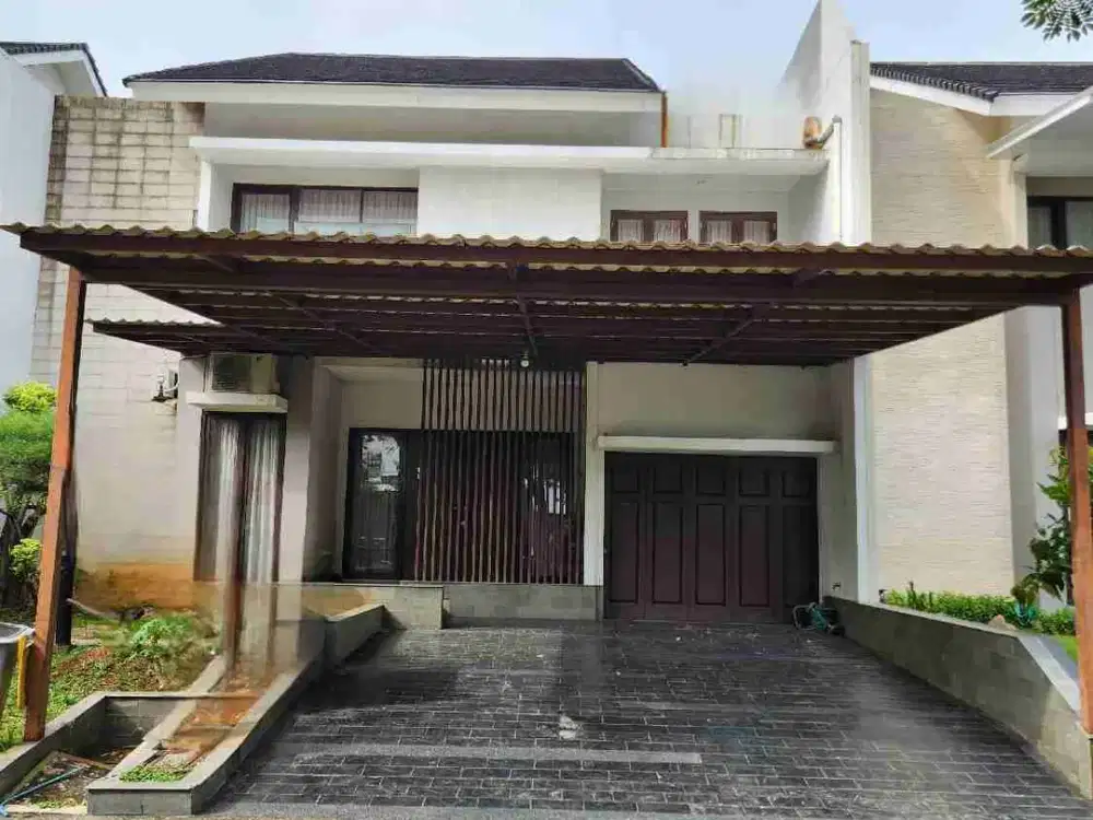 disewa rumah rapih cluster asia tropis harapan indah bekasi
