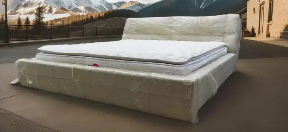 For sale Springbed king koil set bedframe kulit Cellini uk 200