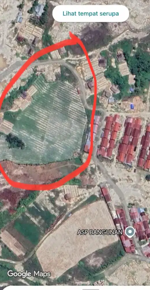 Di jual tanah cocok untuk lokasi perumahan atau perkantoran