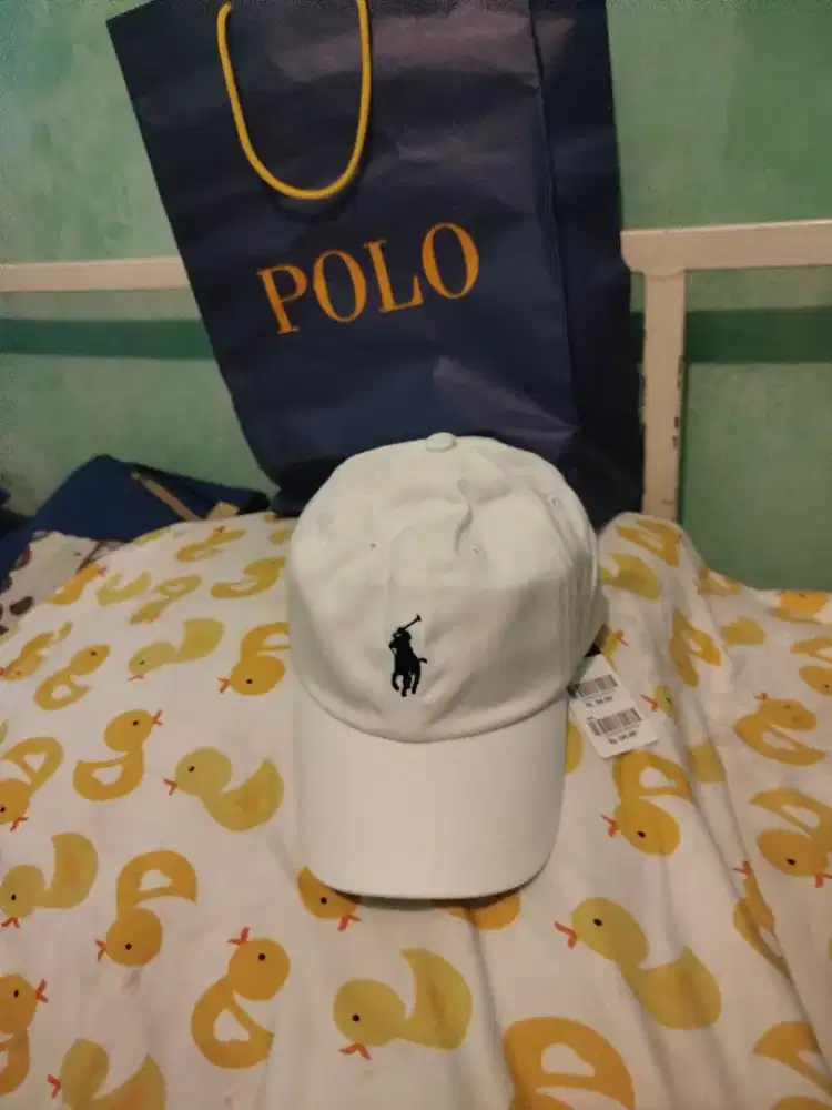 Topi Polo Original ready putih